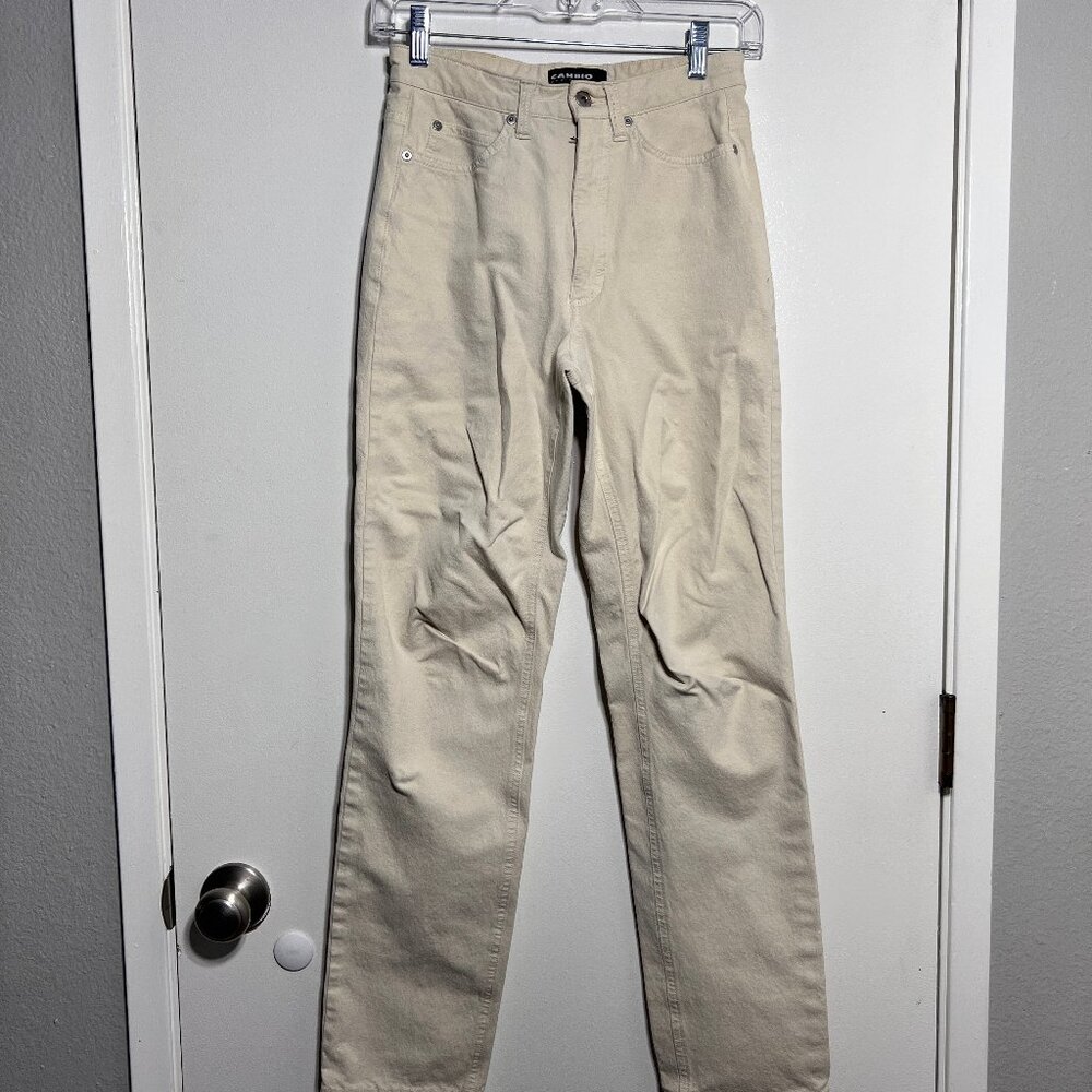 Cambio Jeans Cream Colored Denim Women's